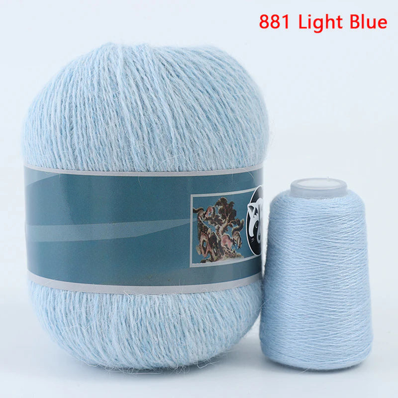 3 sets/bag, long-haired mink fleece yarn