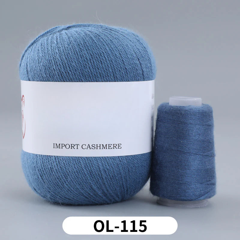 High matching hand-knitted cashmere thread DIY handmade three-strand medium-thick knitted wool thread 25-color