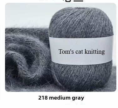 Orchid mink hand-woven thread, medium coarse Dai mink cashmere significant other wool