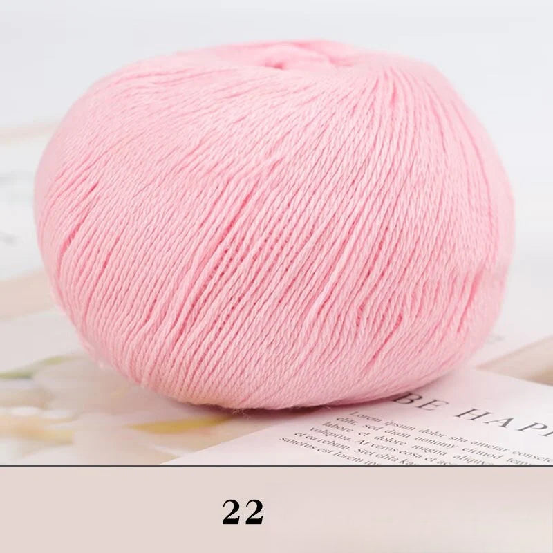 Cashmere thread, hand-woven medium and rough sweater, scarf, wool ball