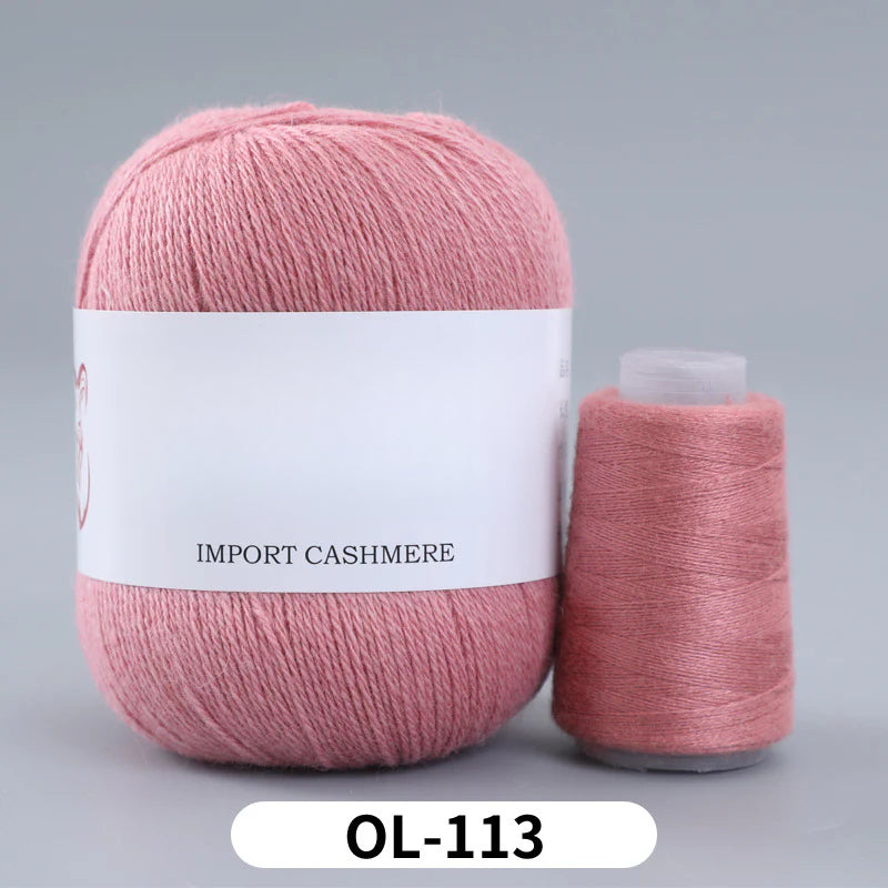 High matching hand-knitted cashmere thread DIY handmade three-strand medium-thick knitted wool thread 25-color