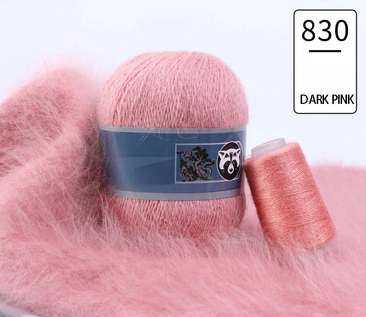 3 sets/bag, long-haired mink fleece yarn