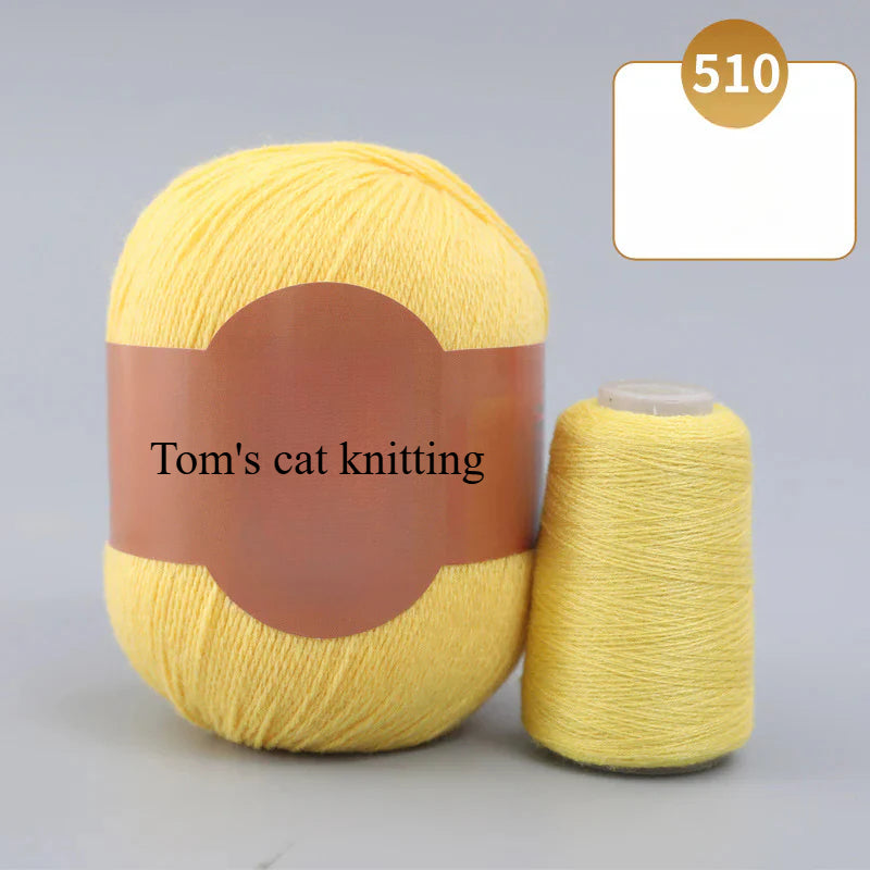 Soft gold, cashmere yarn,sales of medium and rough hand-woven yarn wool