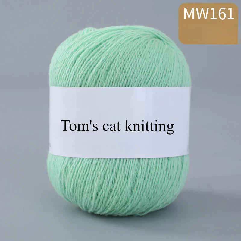 62 color 100% pure wool thread, Australian DIY14s/2 medium rough hand-knitted merino yarn