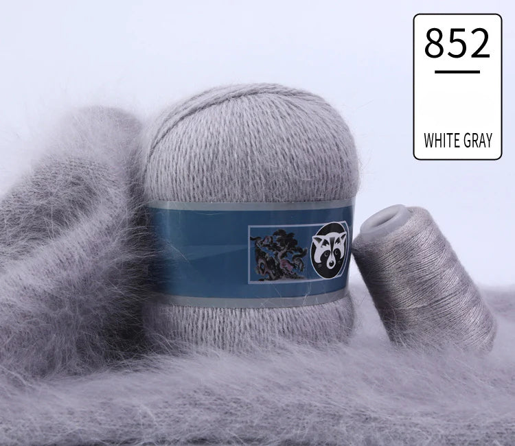 3 sets/bag, long-haired mink fleece yarn