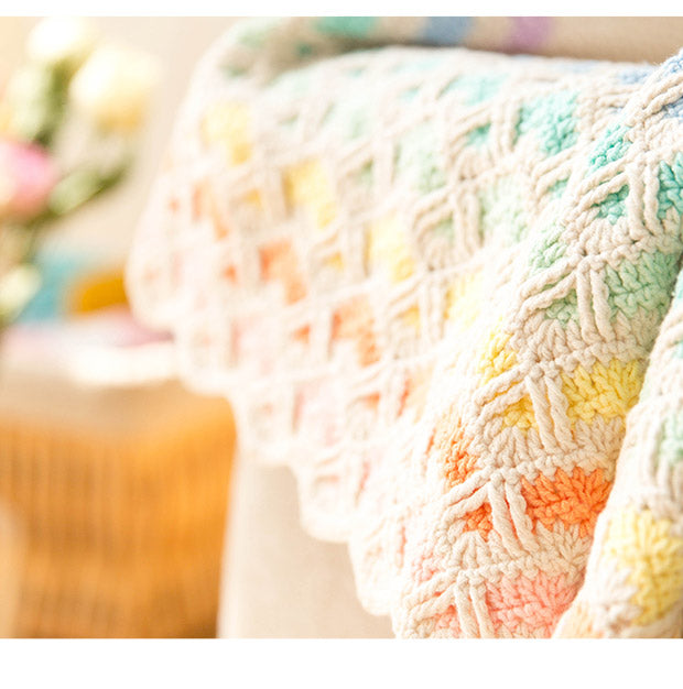 Knit handmade   Blanket      Cotton thread   Special gift knit blanket knit blanket kit knit blanket knit blanket pattern