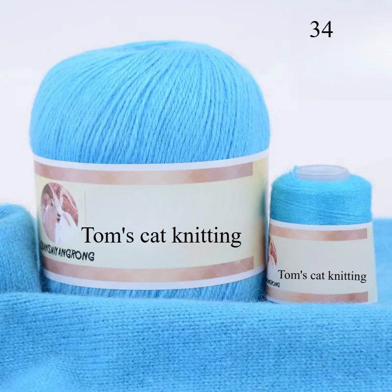 Medium and thick hand-woven 6 + 6 thread, machine-woven baby scarf thread, mink thread