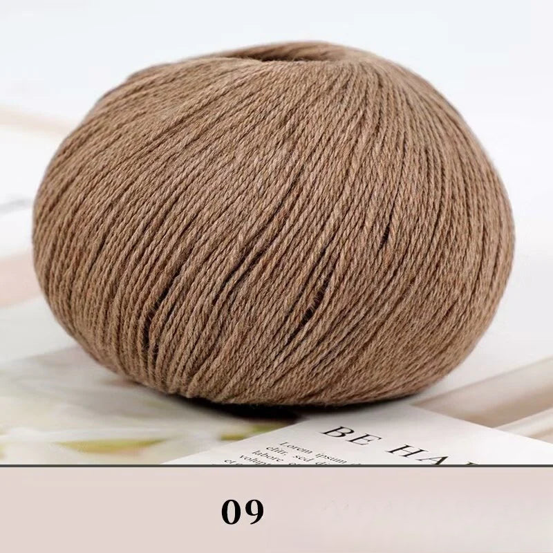 Cashmere thread, hand-woven medium and rough sweater, scarf, wool ball