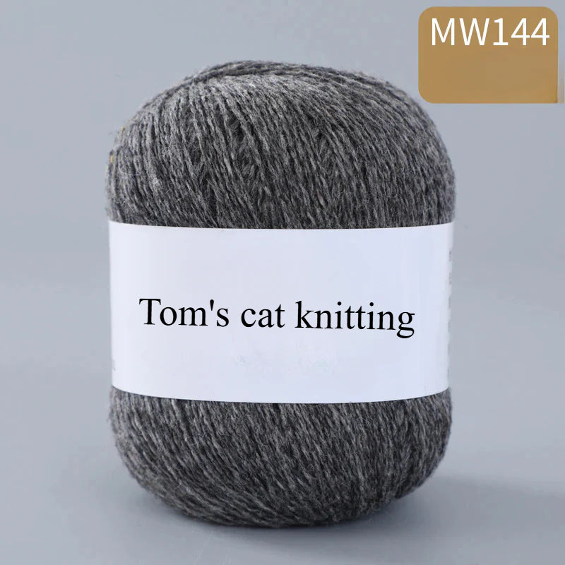 62 color 100% pure wool thread, Australian DIY14s/2 medium rough hand-knitted merino yarn