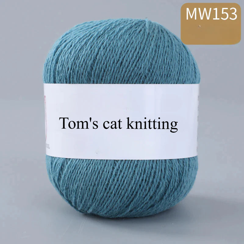 62 color 100% pure wool thread, Australian DIY14s/2 medium rough hand-knitted merino yarn
