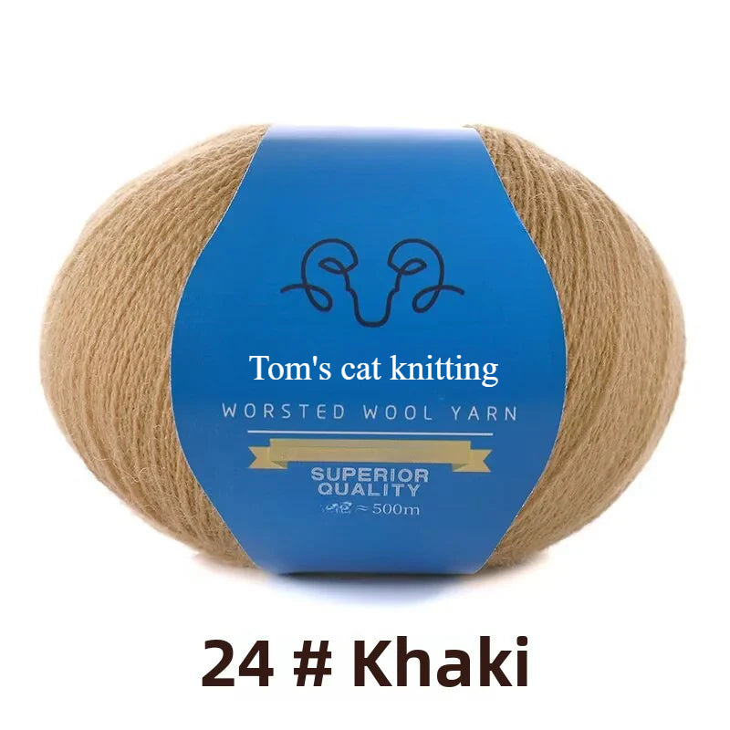 Ball thread 2 strands worsted fine wool lace thread hand-woven sweater scarf shawl thread fine wool thread