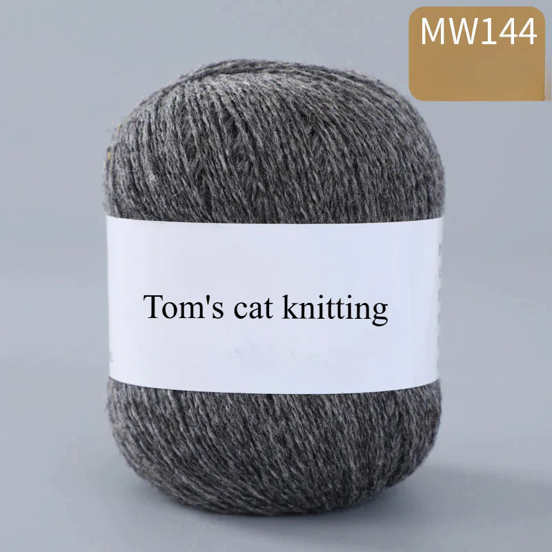 62 color 100% pure wool thread, Australian DIY14s/2 medium rough hand-knitted merino yarn