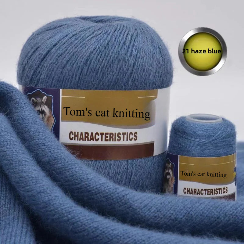 Mink thread wool ball self-woven scarf hat sweater jacket stick crochet DIY hand-woven material ball thread
