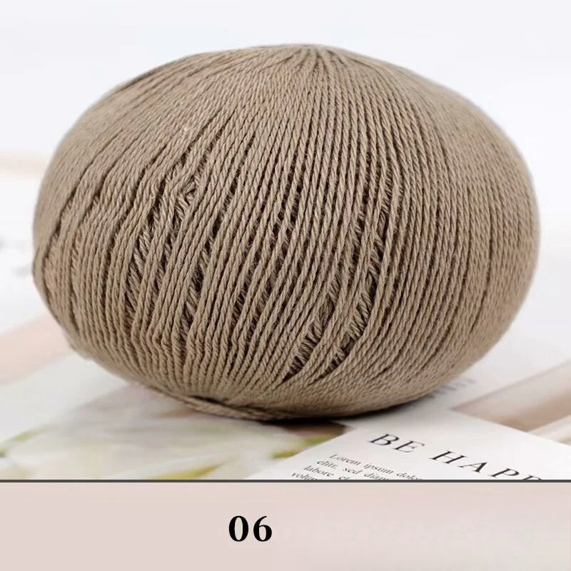 Cashmere thread, hand-woven medium and rough sweater, scarf, wool ball