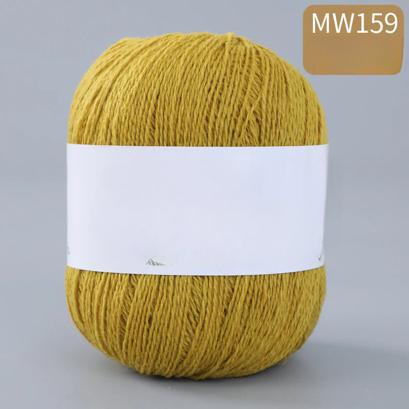 62 color 100% pure wool thread, Australian DIY14s/2 medium rough hand-knitted merino yarn