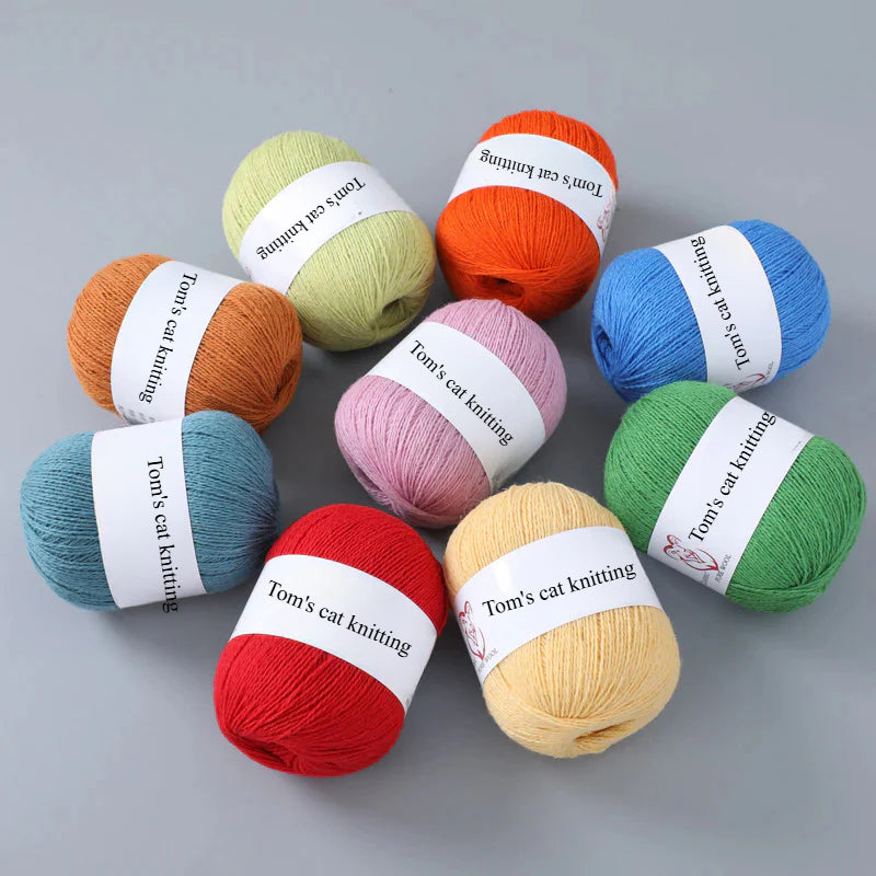 62 color 100% pure wool thread, Australian DIY14s/2 medium rough hand-knitted merino yarn