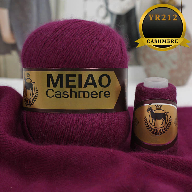 genuine high-end American and Australian platinum pure cashmere 6 + 6 boutique medium and rough hand-woven elastic sweater