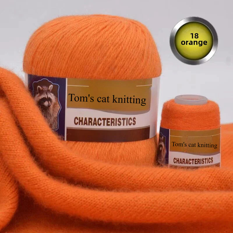 Mink thread wool ball self-woven scarf hat sweater jacket stick crochet DIY hand-woven material ball thread