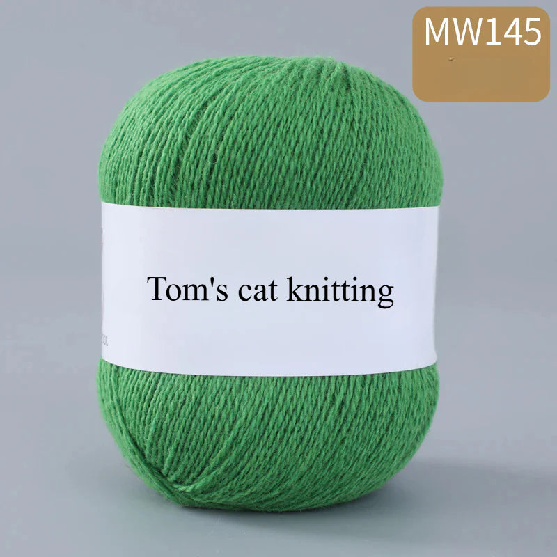 62 color 100% pure wool thread, Australian DIY14s/2 medium rough hand-knitted merino yarn