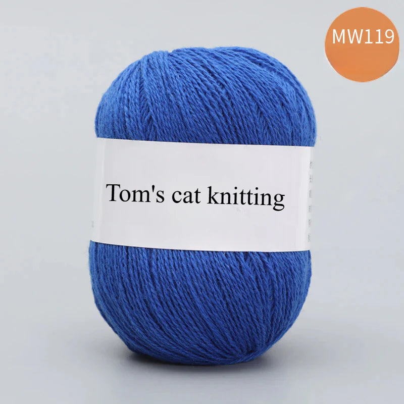 62 color 100% pure wool thread, Australian DIY14s/2 medium rough hand-knitted merino yarn