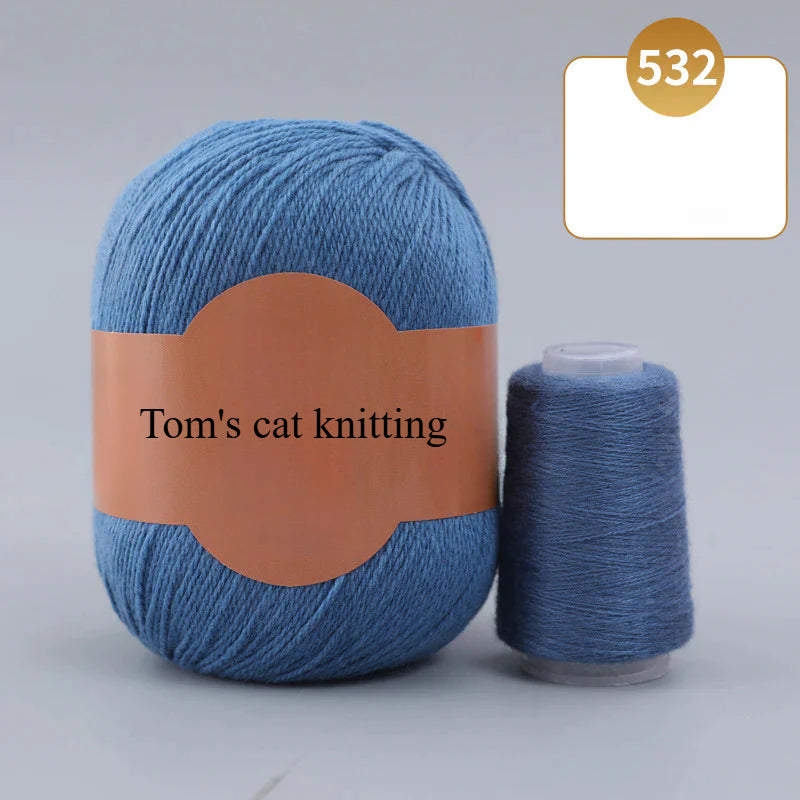 Soft gold, cashmere yarn,sales of medium and rough hand-woven yarn wool