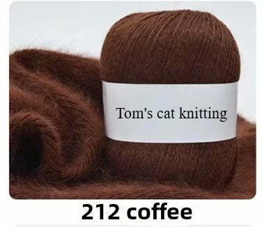 Orchid mink hand-woven thread, medium coarse Dai mink cashmere significant other wool