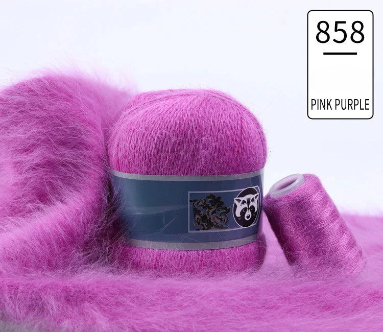 3 sets/bag, long-haired mink fleece yarn