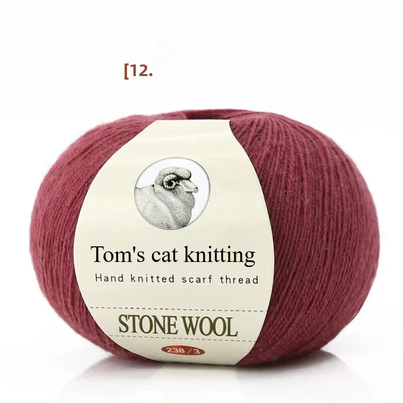 hand-woven lamb wool soft and delicate hand-woven baby sweater milk ball thread
