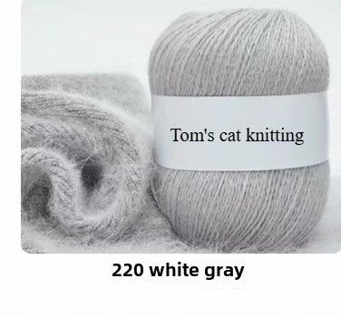 Orchid mink hand-woven thread, medium coarse Dai mink cashmere significant other wool