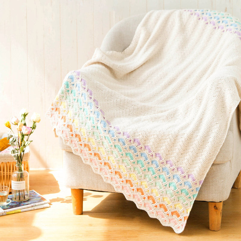 Knit handmade   Blanket      Cotton thread   Special gift knit blanket knit blanket kit knit blanket knit blanket pattern