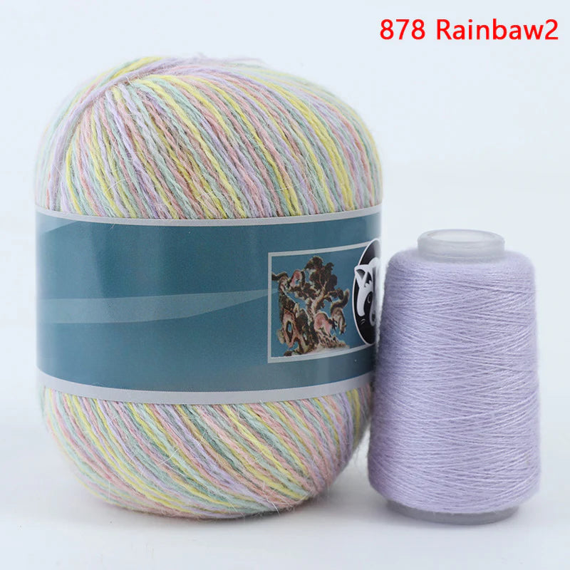 3 sets/bag, long-haired mink fleece yarn