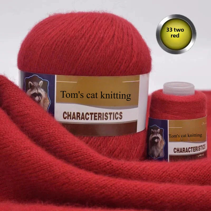 Mink thread wool ball self-woven scarf hat sweater jacket stick crochet DIY hand-woven material ball thread