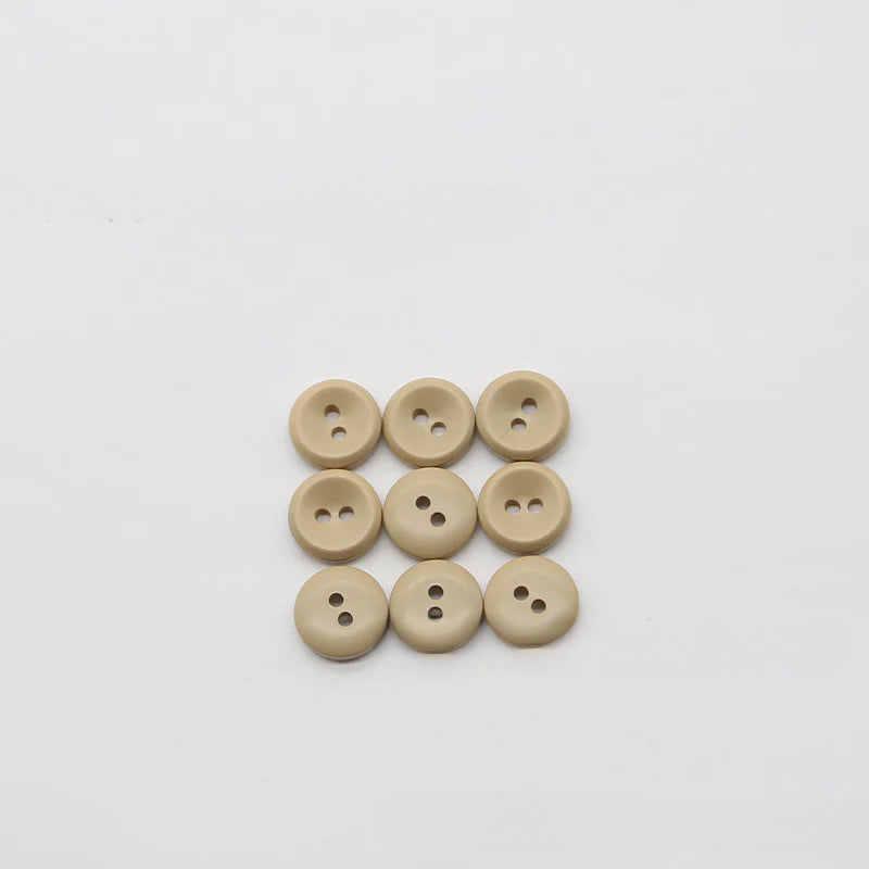 New versatile round two-eye color resin button luxury shirt mini button kindergarten sticky painting free punching