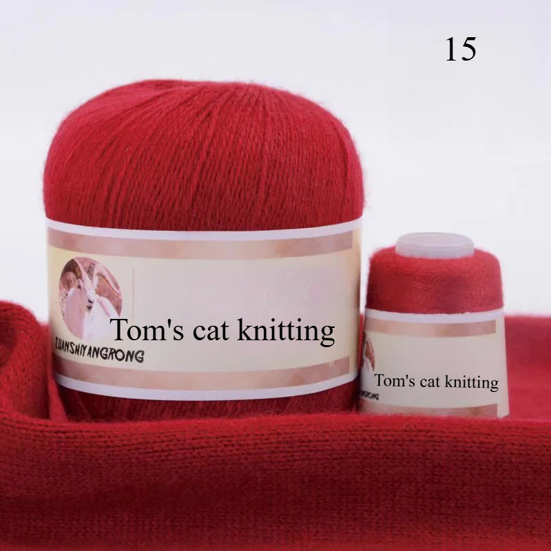 Medium and thick hand-woven 6 + 6 thread, machine-woven baby scarf thread, mink thread
