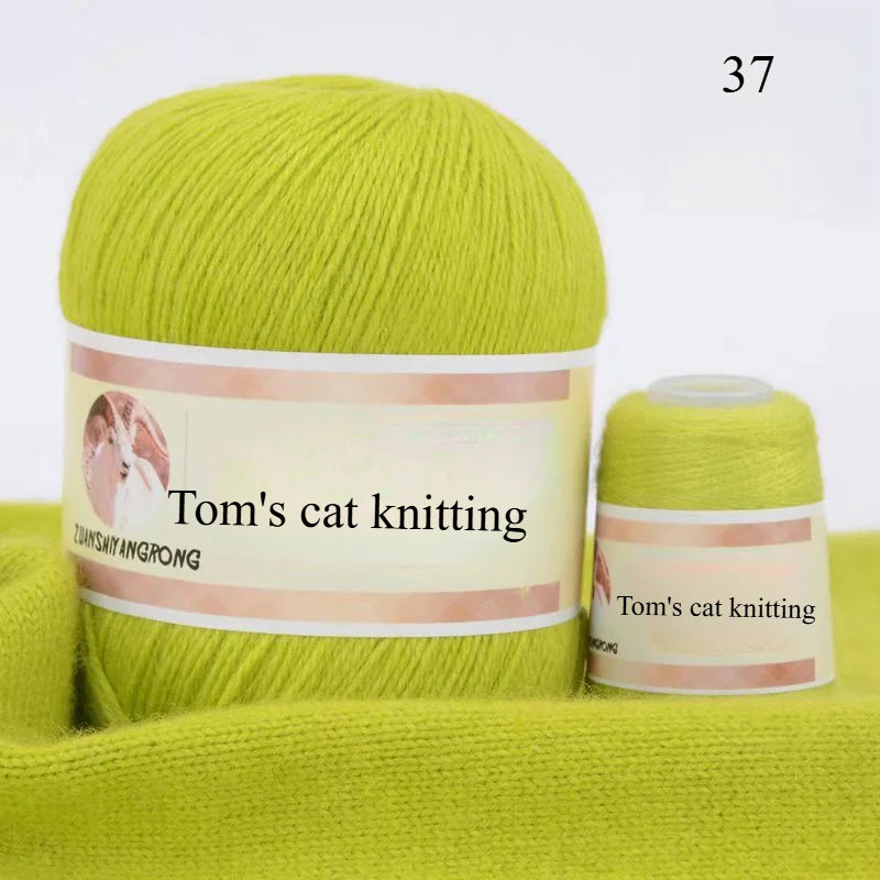 Medium and thick hand-woven 6 + 6 thread, machine-woven baby scarf thread, mink thread
