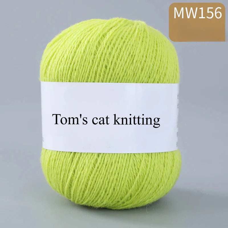 62 color 100% pure wool thread, Australian DIY14s/2 medium rough hand-knitted merino yarn