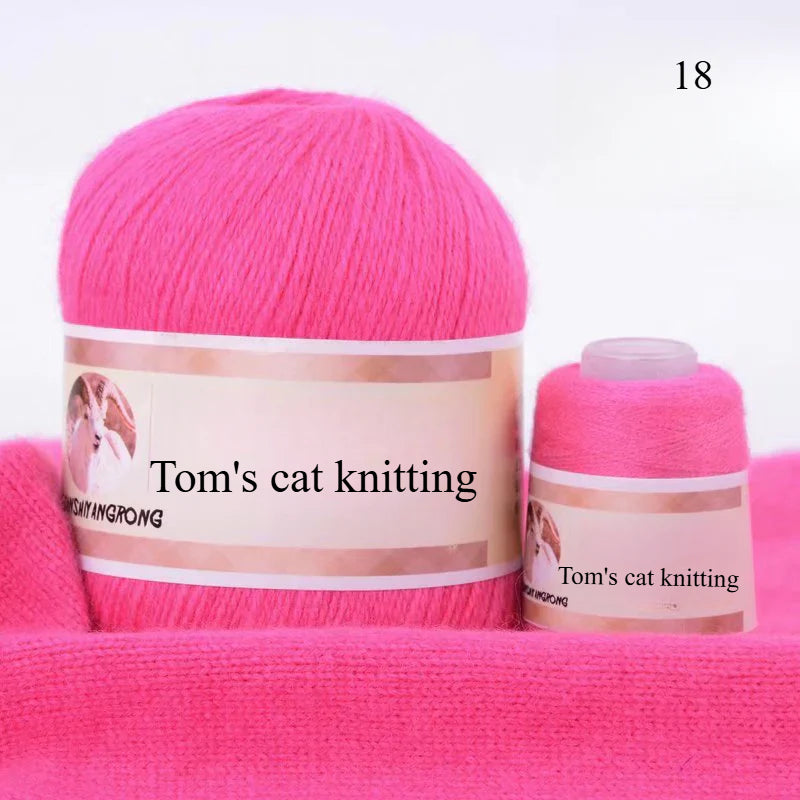 Medium and thick hand-woven 6 + 6 thread, machine-woven baby scarf thread, mink thread