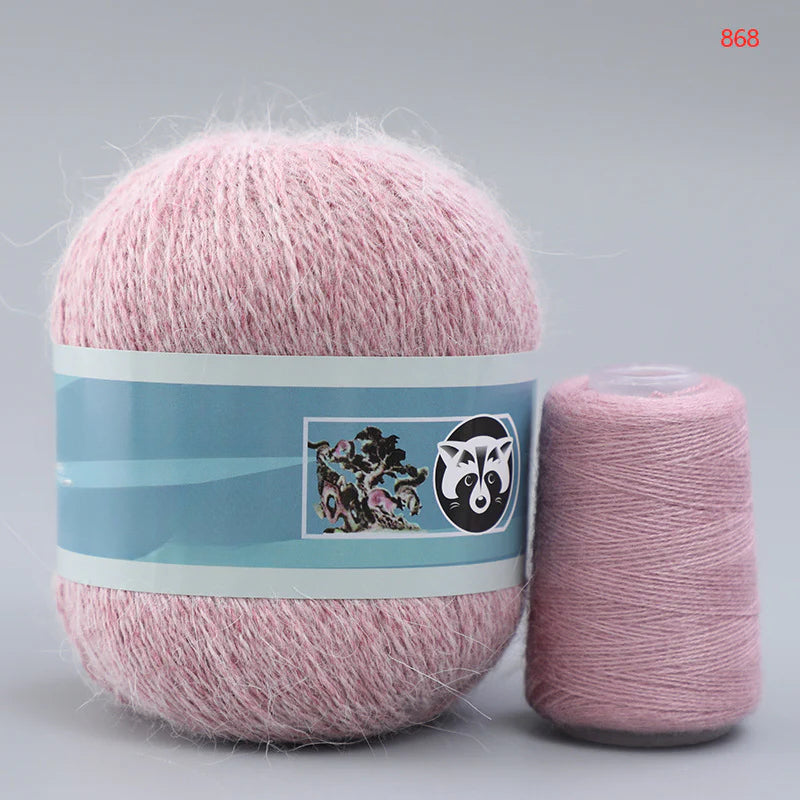 3 sets/bag, long-haired mink fleece yarn