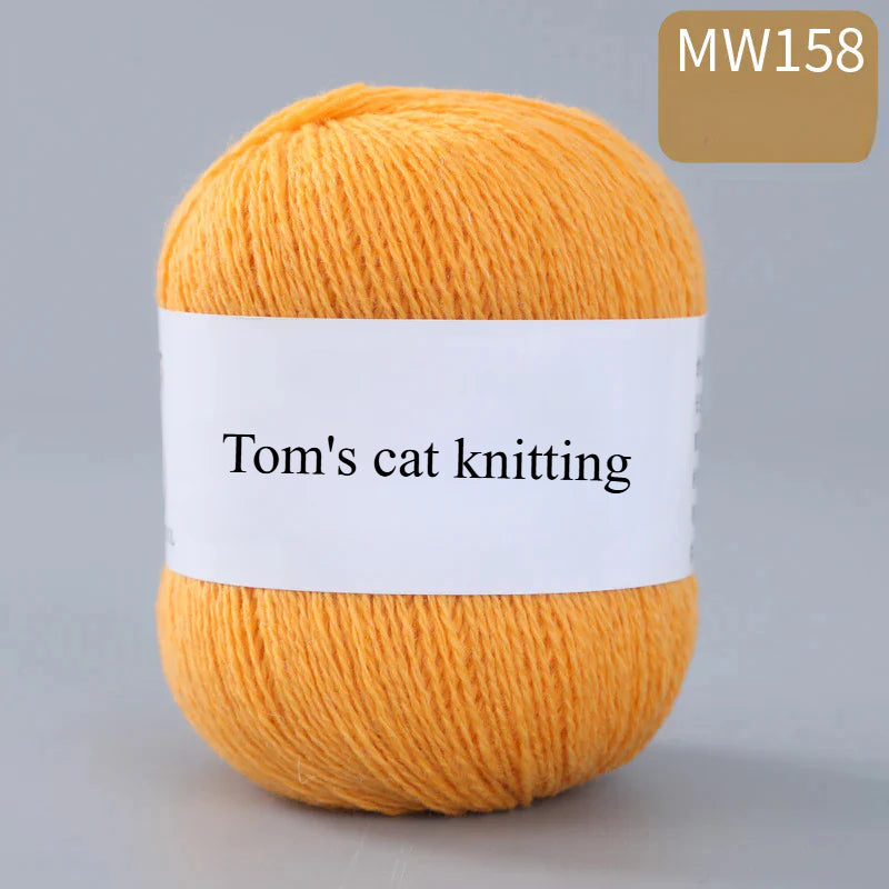 62 color 100% pure wool thread, Australian DIY14s/2 medium rough hand-knitted merino yarn