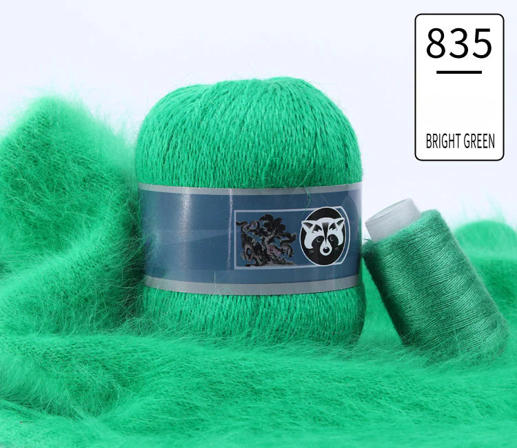 3 sets/bag, long-haired mink fleece yarn
