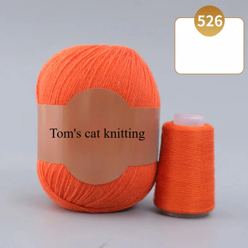 Soft gold, cashmere yarn,sales of medium and rough hand-woven yarn wool