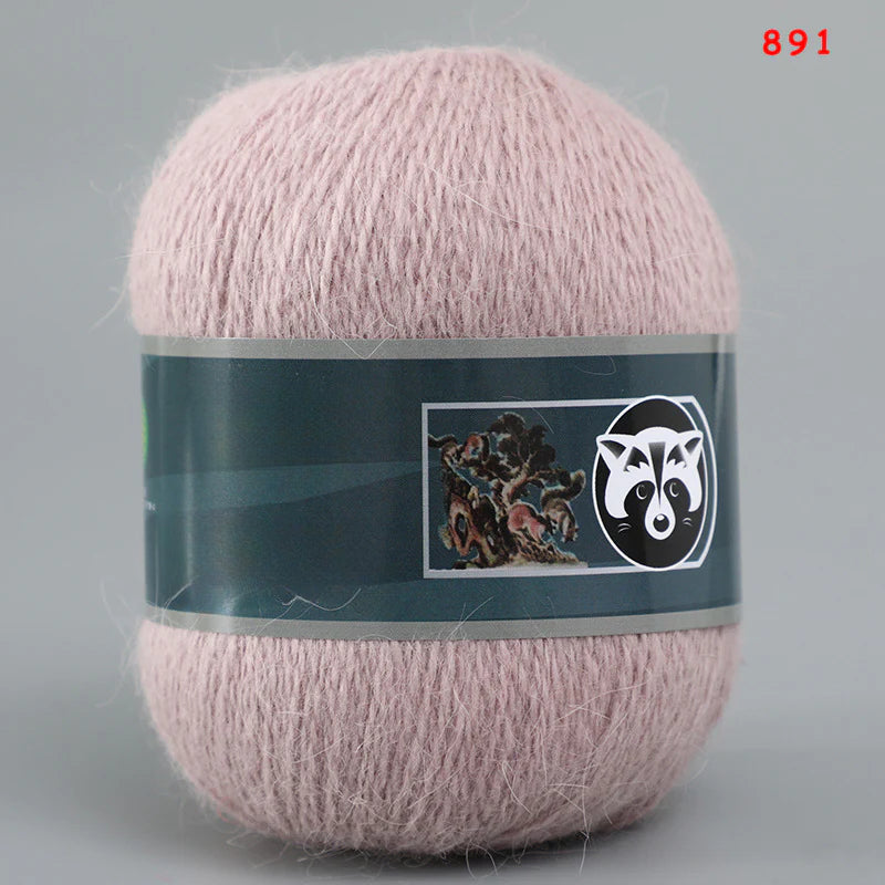 3 sets/bag, long-haired mink fleece yarn