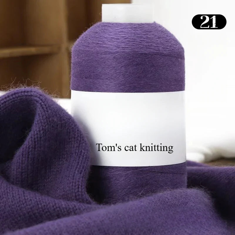 High-content cashmere 2 two axles medium and fine cashmere thread hand-knitted sweater crocheted doll