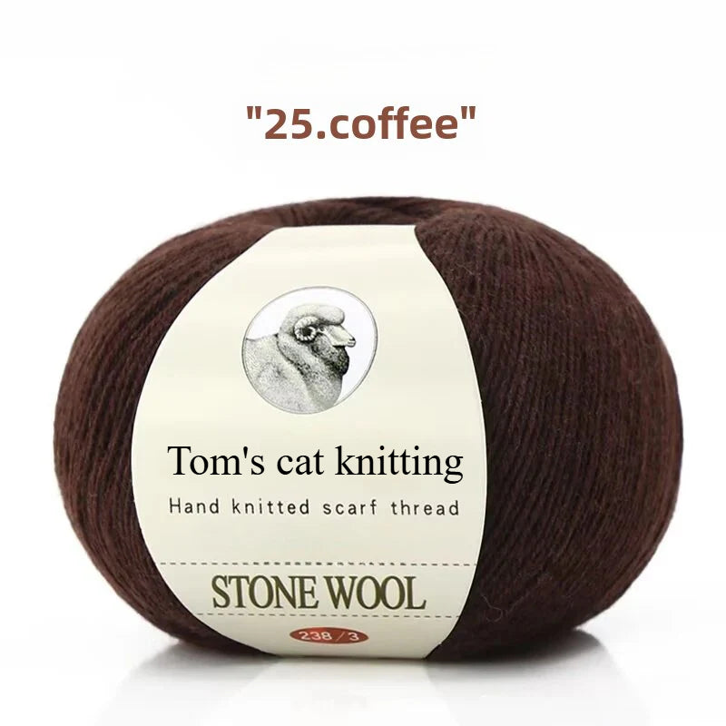 hand-woven lamb wool soft and delicate hand-woven baby sweater milk ball thread