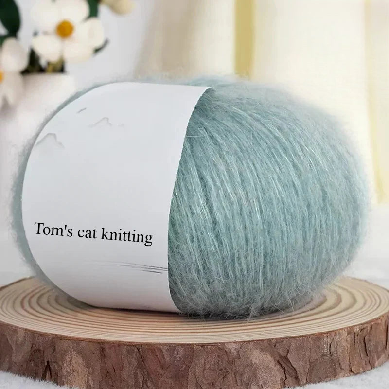 Star shallot with shiny silk wool 25g hand-woven medium and coarse wool knitting sweater jacket thread