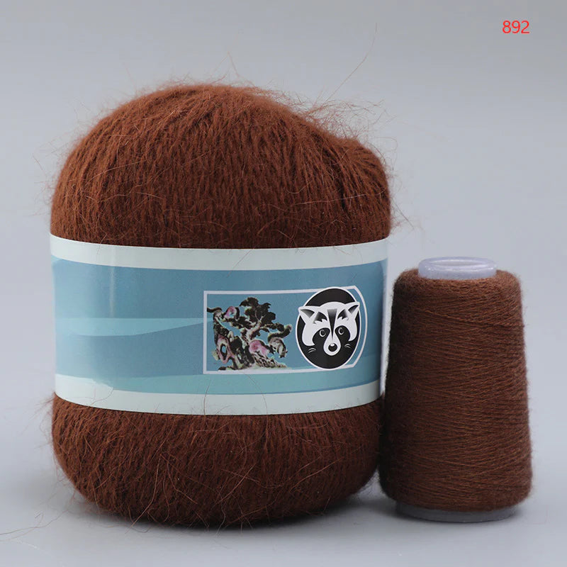 3 sets/bag, long-haired mink fleece yarn