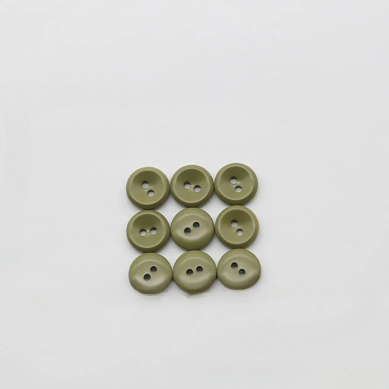 New versatile round two-eye color resin button luxury shirt mini button kindergarten sticky painting free punching