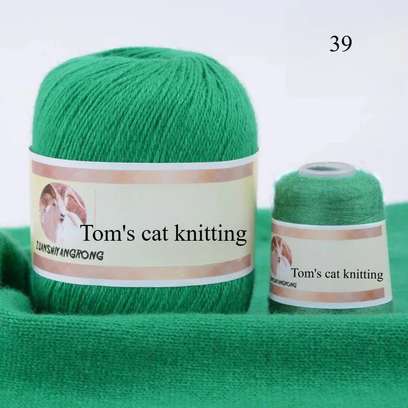 Medium and thick hand-woven 6 + 6 thread, machine-woven baby scarf thread, mink thread