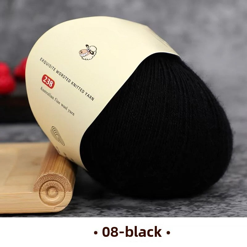 Special worsted knitted fleece fine wool thread handwoven DIY sweater hat scarf material Australian wool