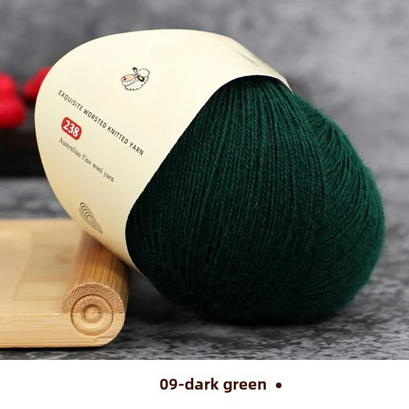 Special worsted knitted fleece fine wool thread handwoven DIY sweater hat scarf material Australian wool